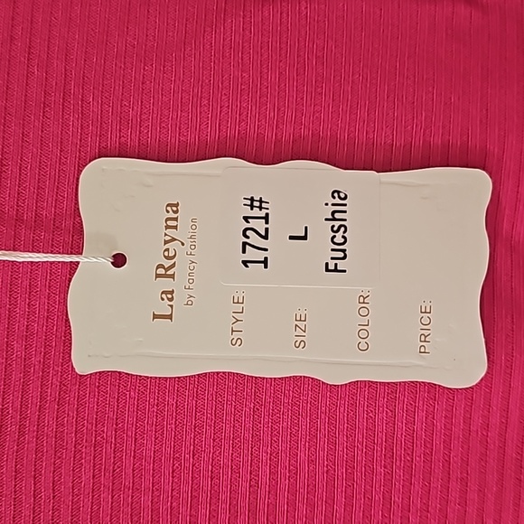 La Reyna by fashion fashion hot pink Dolman sleeve top - Picture 6 of 6